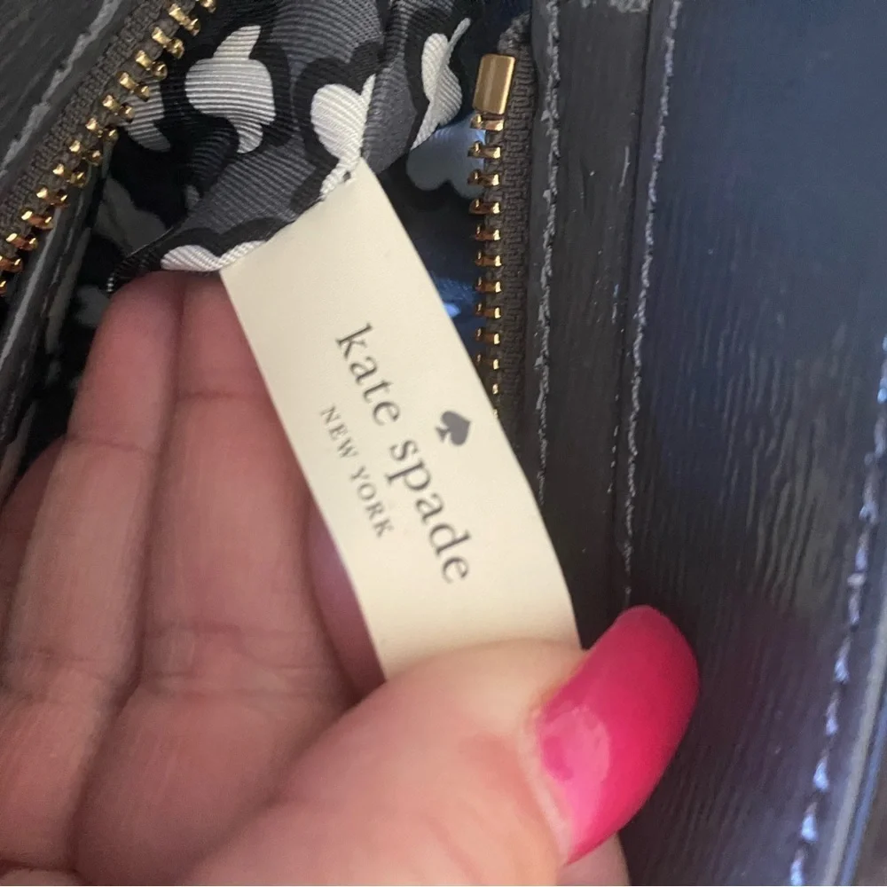 kate spade Angelica Beacon Court crossbody in shadow gray